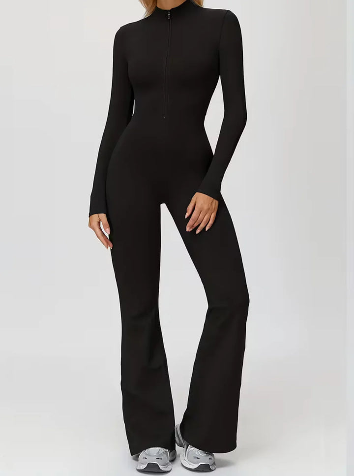 ECLUVIA BEBOT Sculpting Curve Flare Jumpsuit