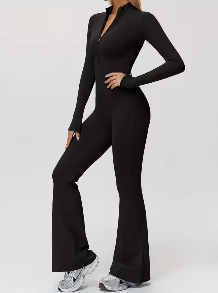 ECLUVIA BEBOT Sculpting Curve Flare Jumpsuit