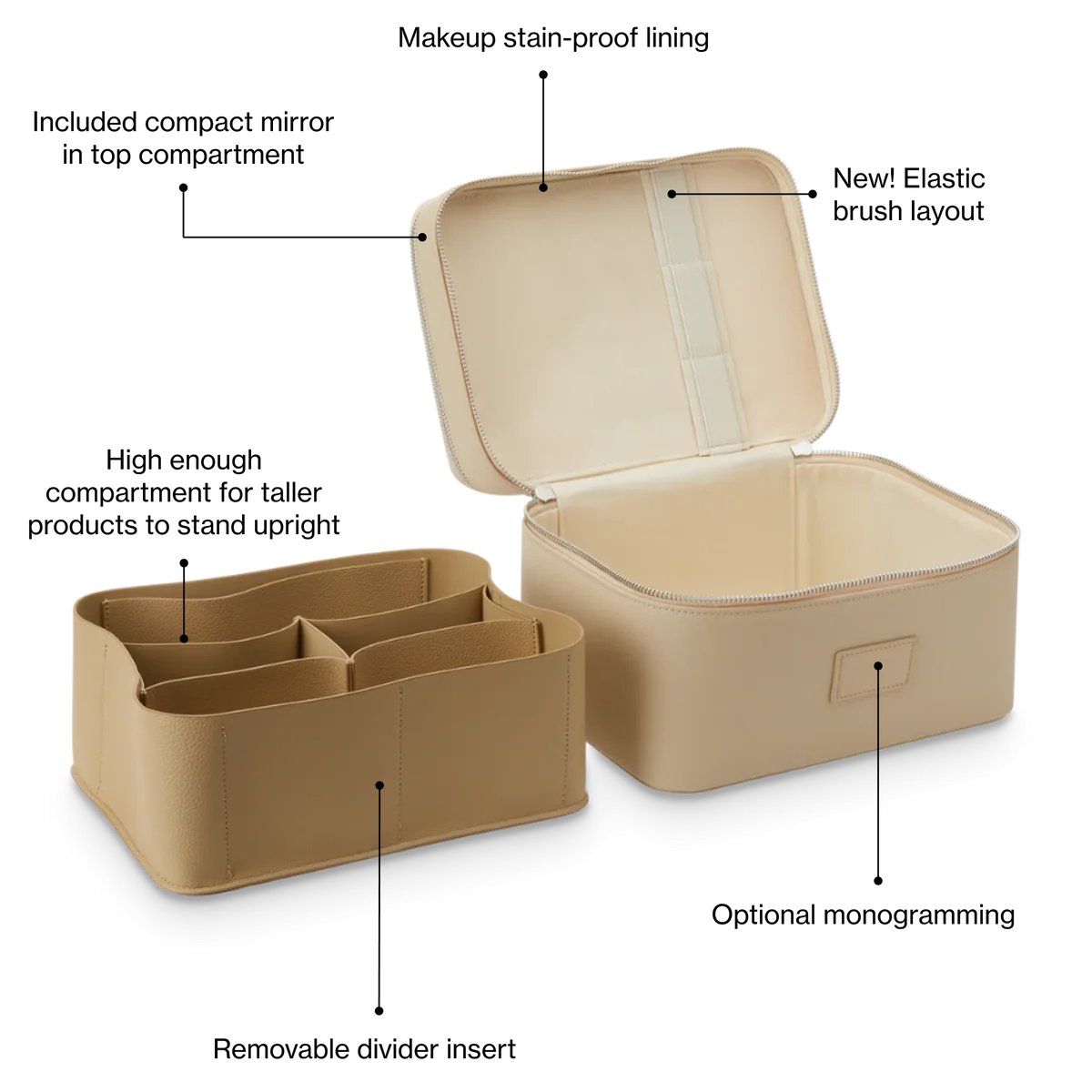 Double-Tier Vanity Case - ecluvia