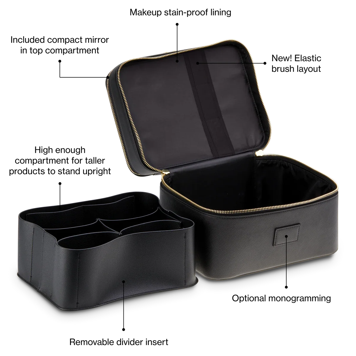 Double-Tier Vanity Case - ecluvia